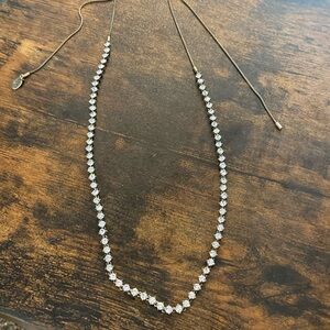 Elegant LOFT Adjustable Rhinestone Necklace